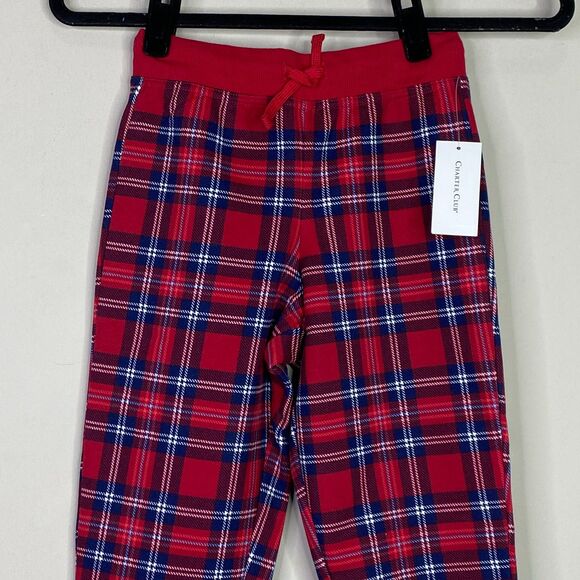 New Charter Club Children's Plaid Jogger Pants Kids Size 4-5 Youth - Picture 6 of 10